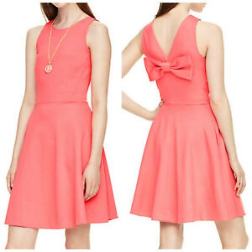 NWT kate spade Ponte Bow Dress Watermelon - Picture 2 of 10